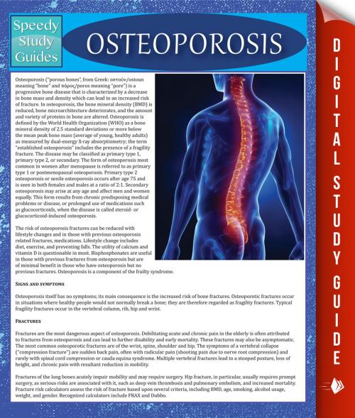 Cover of the book Osteoporosis by Speedy Publishing, Speedy Publishing LLC