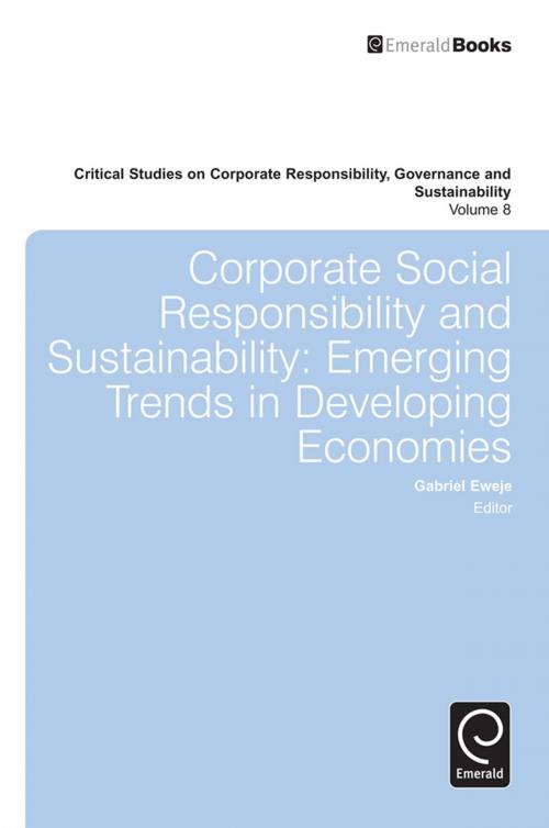 Cover of the book Corporate Social Responsibility and Sustainability by , Emerald Group Publishing Limited