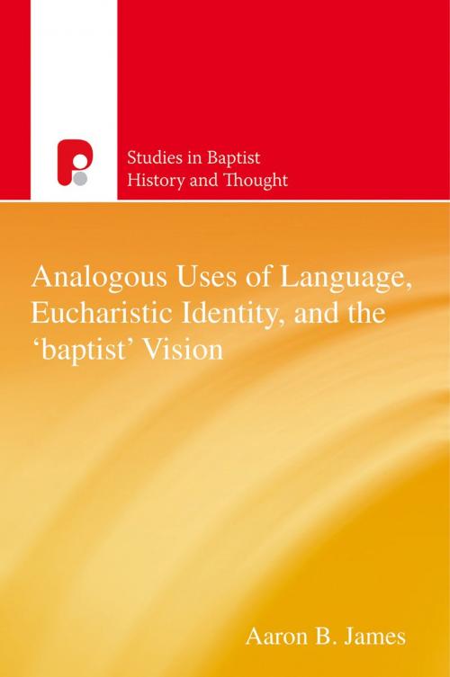 Cover of the book Analogous Uses of Language, Eucharistic Identity, and the 'Baptist' Vision by Aaron B James, Authentic Publishers