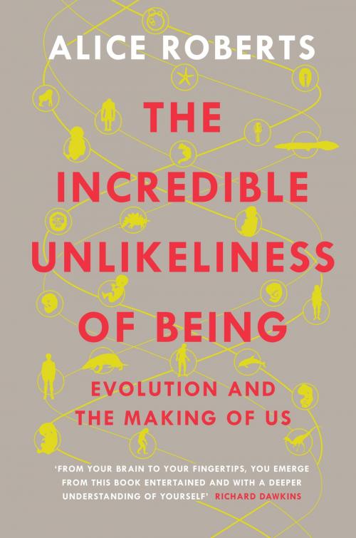 Cover of the book The Incredible Unlikeliness of Being by Alice Roberts, Quercus Publishing