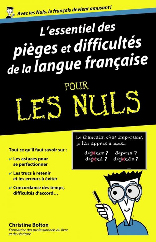 Cover of the book L'essentiel des pièges et difficultés de la langue française Pour les Nuls by Christine BOLTON, edi8