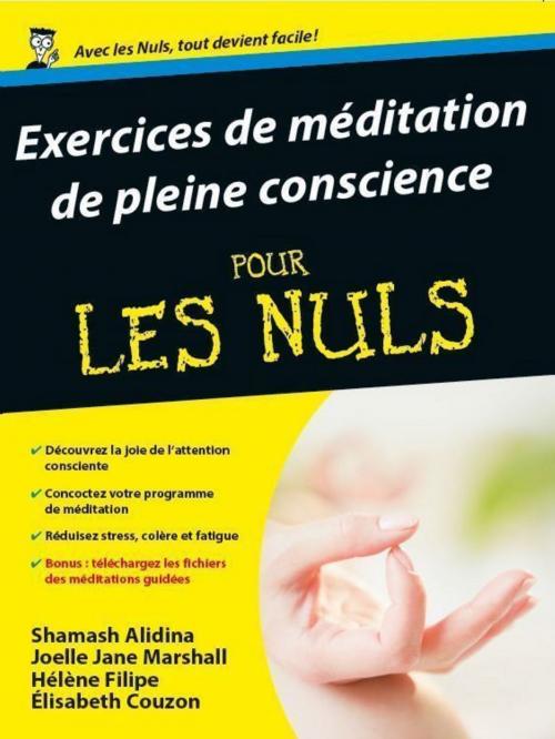 Cover of the book Exercices de méditation de pleine conscience Pour les Nuls by Joëlle MARSHALL, Shamash ALIDINA, edi8