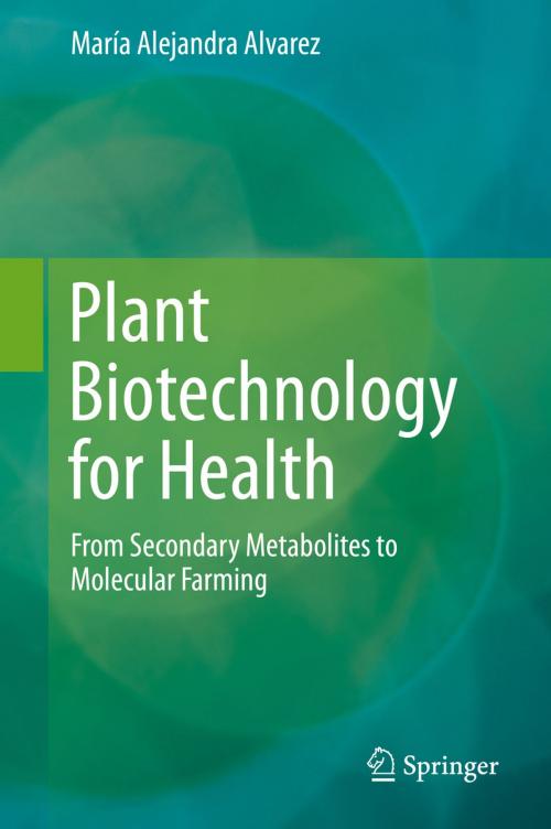 Cover of the book Plant Biotechnology for Health by Maria Alejandra Alvarez, Springer International Publishing