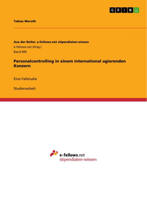 Cover of the book Personalcontrolling in einem international agierenden Konzern by Tobias Morath, GRIN Verlag