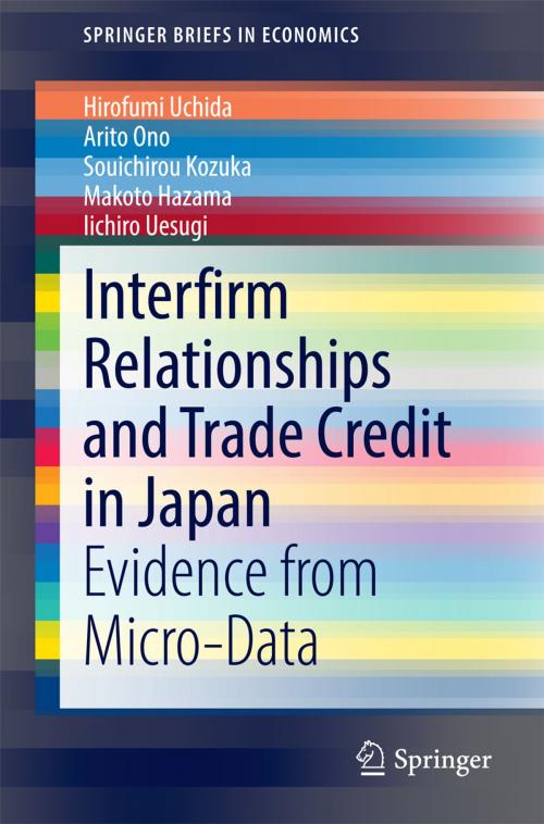 Cover of the book Interfirm Relationships and Trade Credit in Japan by Hirofumi Uchida, Arito Ono, Souichirou Kozuka, Makoto Hazama, Iichiro Uesugi, Springer Japan