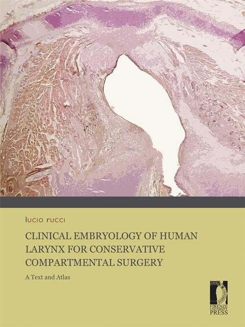 Cover of the book Clinical Embryology of Human Larynx for Conservative Compartmental Surgery. A Text and Atlas by Lucio Rucci, Firenze University Press
