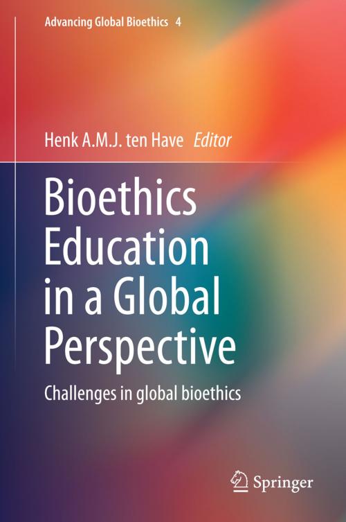 Cover of the book Bioethics Education in a Global Perspective by , Springer Netherlands