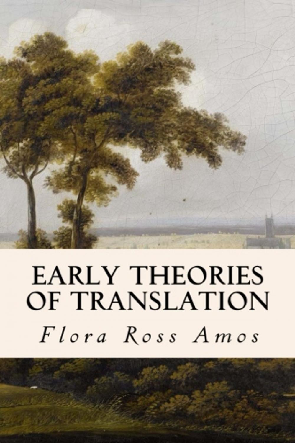 Big bigCover of Early Theories of Translation
