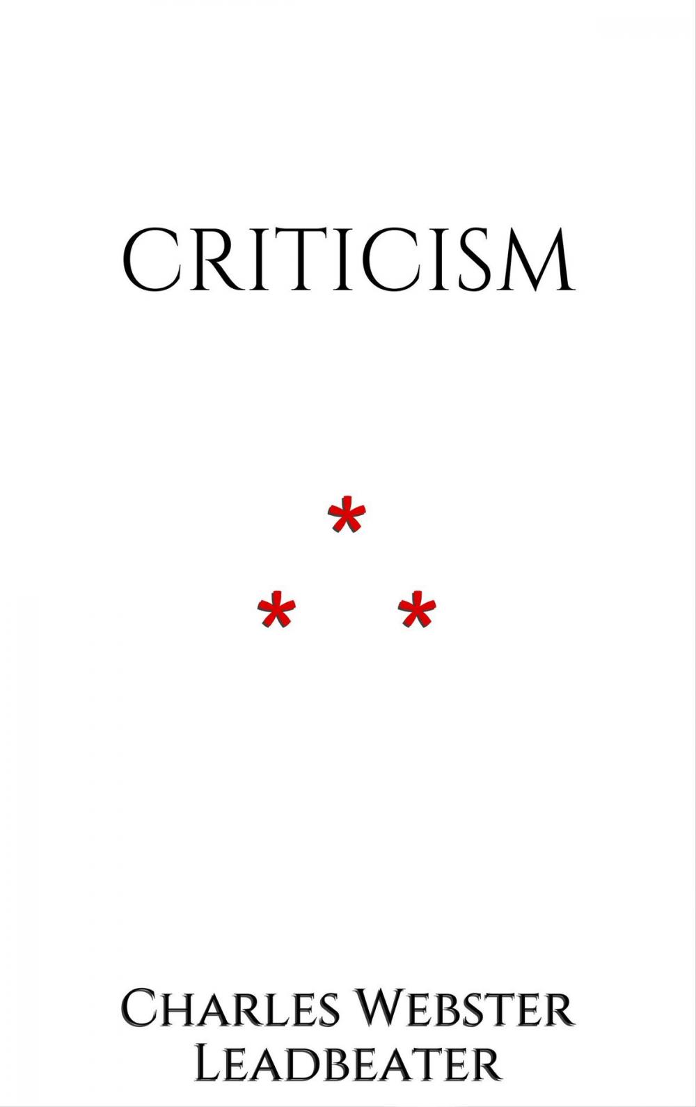 Big bigCover of Criticism