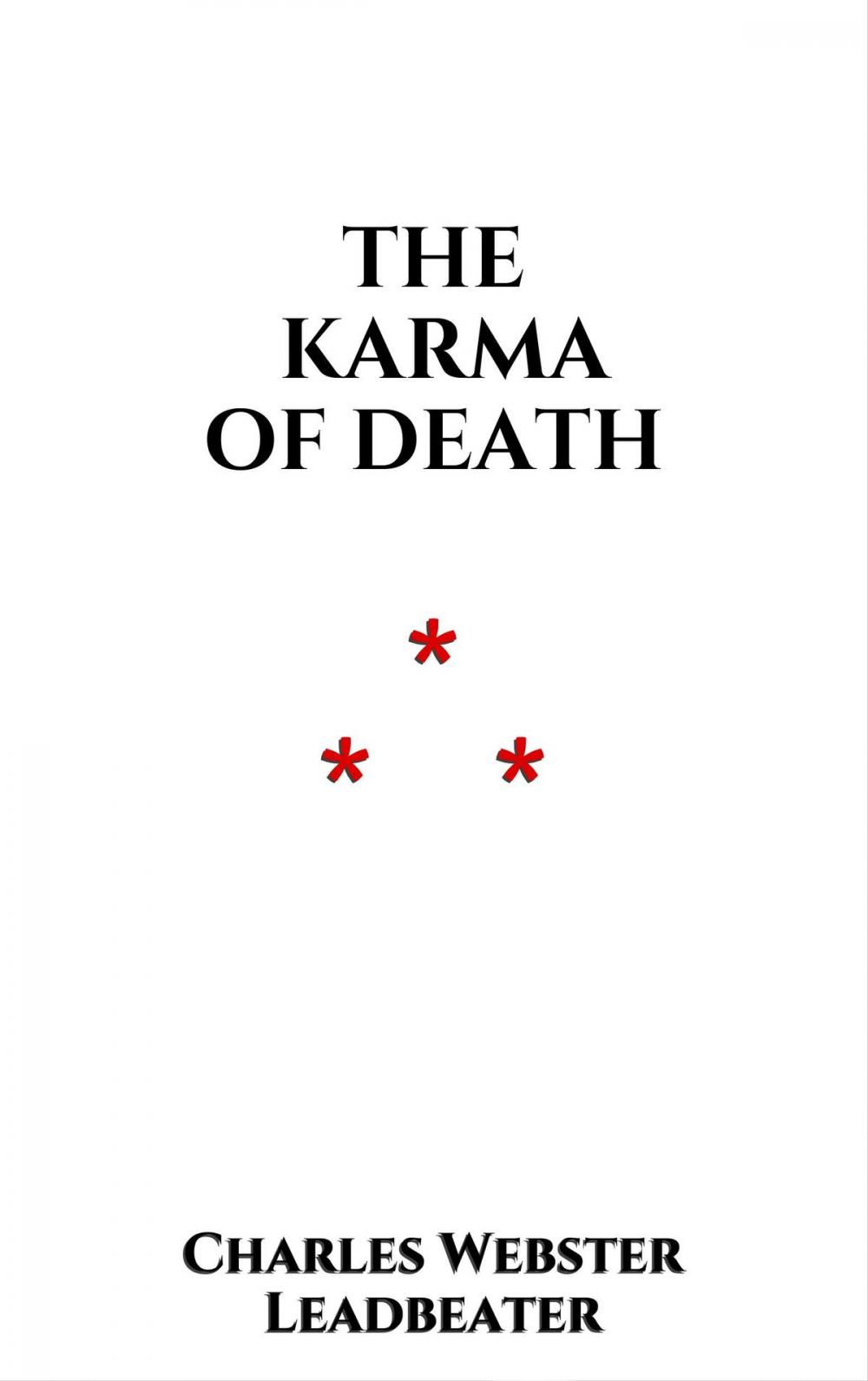 Big bigCover of The Karma of Death