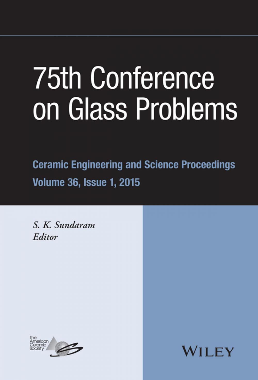 Big bigCover of 75th Conference on Glass Problems