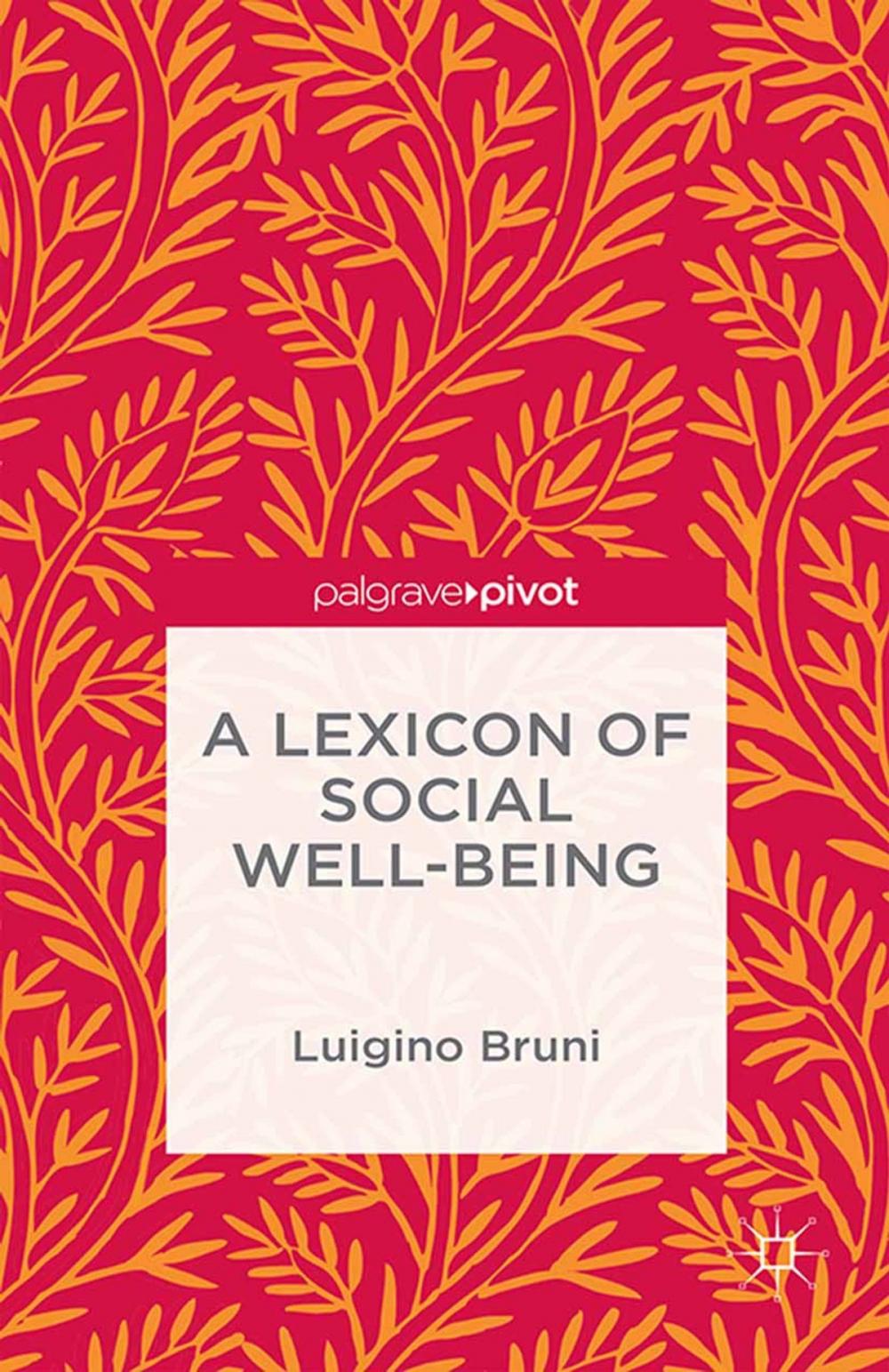 Big bigCover of A Lexicon of Social Well-Being