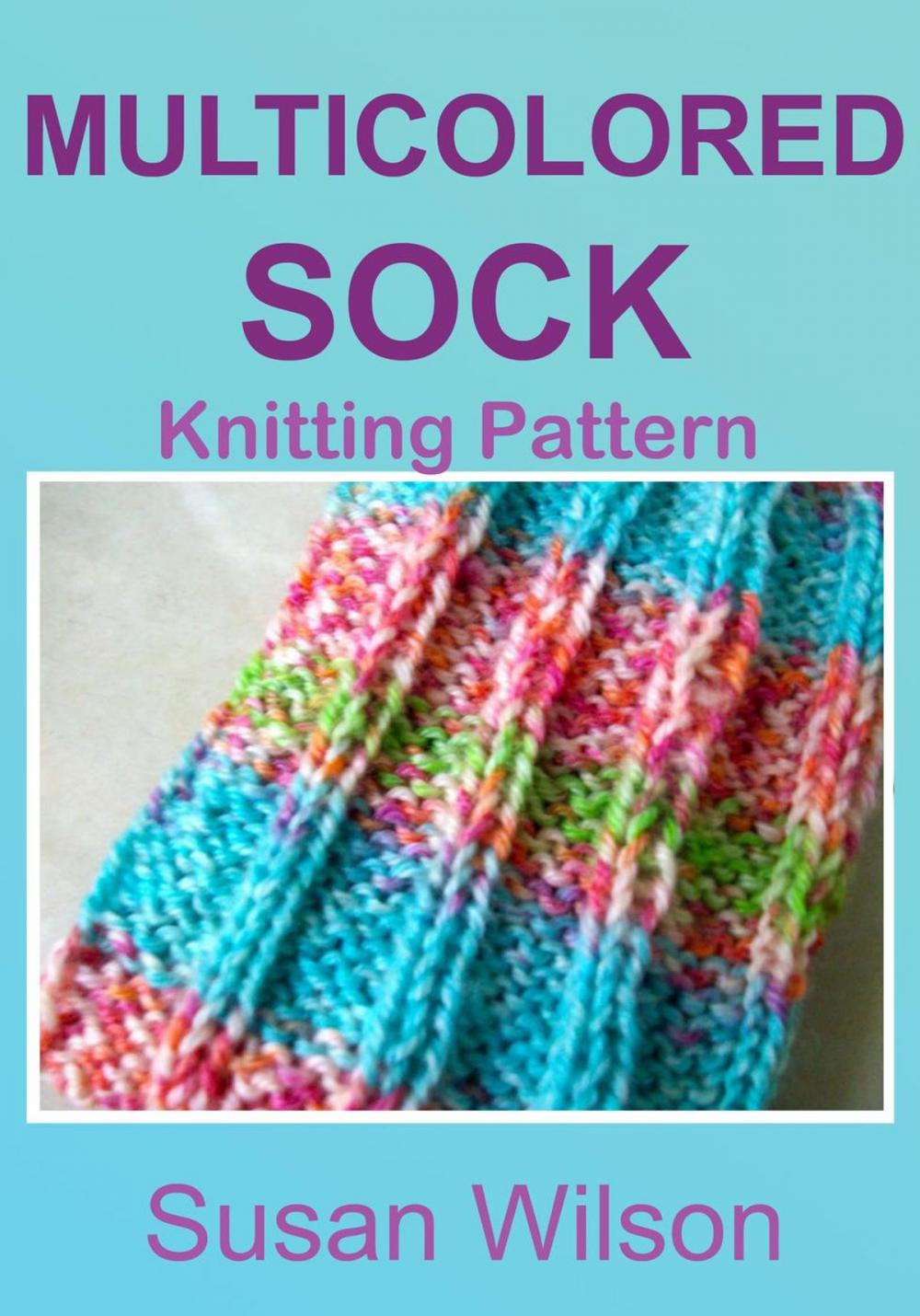 Big bigCover of Multicolored Sock: Knitting Pattern