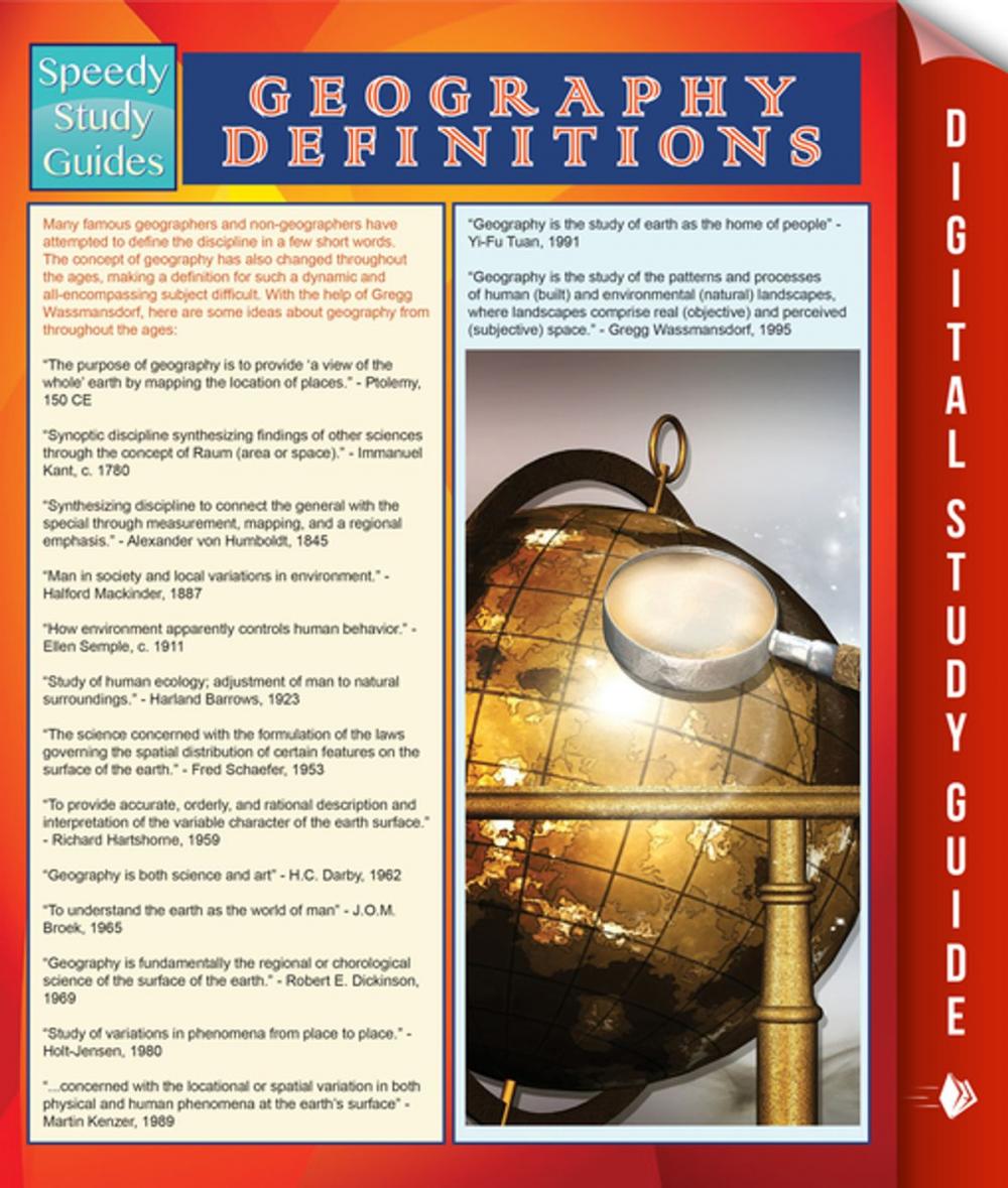 Big bigCover of Geography Definitions (Speedy Study Guide)