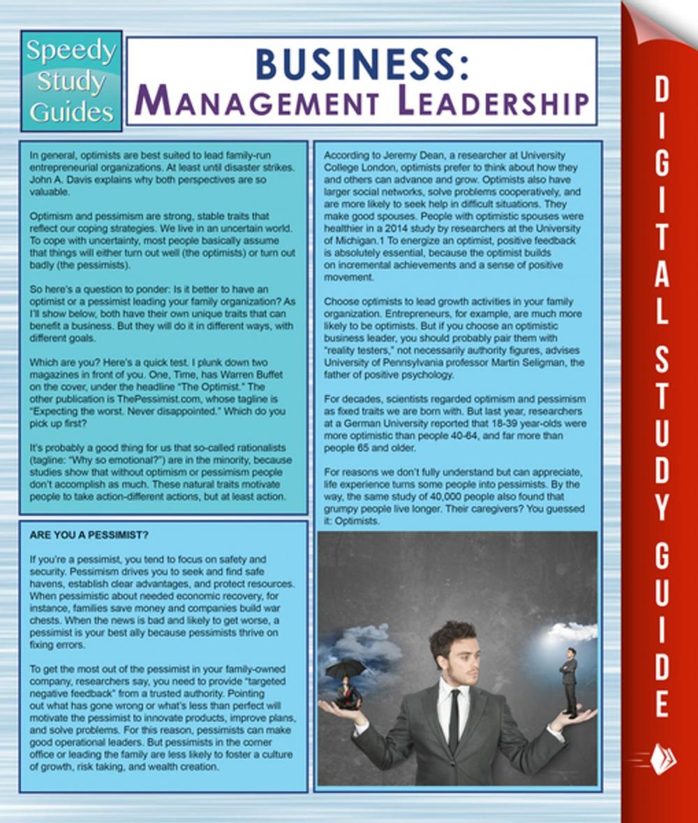 Big bigCover of Business: Management Leadership (Speedy Study Guides)