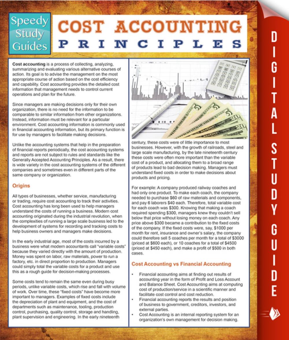 Big bigCover of Cost Accounting Principles (Speedy Study Guides)