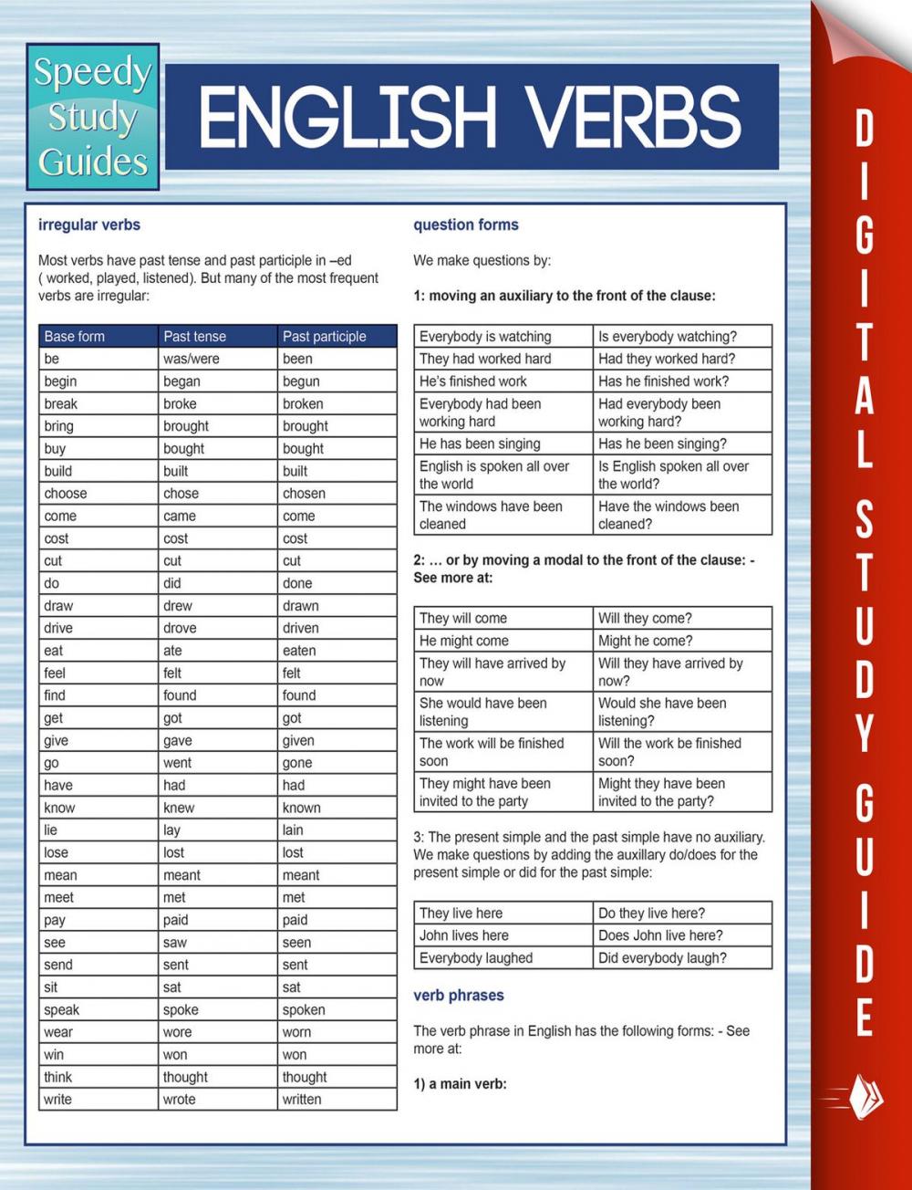 Big bigCover of English Verbs (Speedy Study Guides)