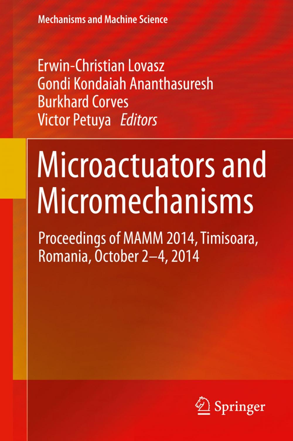 Big bigCover of Microactuators and Micromechanisms