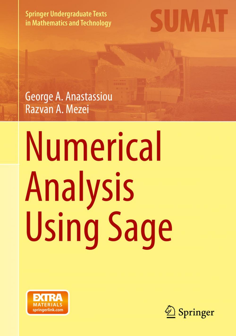 Big bigCover of Numerical Analysis Using Sage