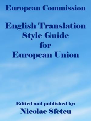 Book cover of English Translation Style Guide for European Union