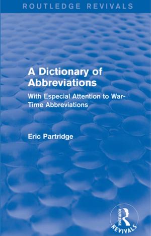 Cover of the book A Dictionary of Abbreviations by 