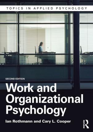 Cover of the book Work and Organizational Psychology by Wayne K. Talley