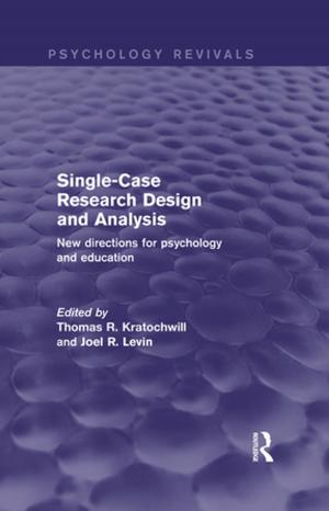 Cover of the book Single-Case Research Design and Analysis (Psychology Revivals) by V. V. Ramanadham