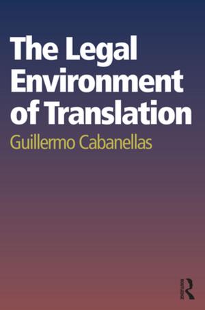 Cover of the book The Legal Environment of Translation by James Penny