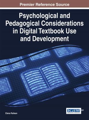 Cover of the book Psychological and Pedagogical Considerations in Digital Textbook Use and Development by Peggy Semingson, Pete Smith, Henry I. Anderson