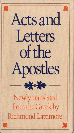 Cover of the book Acts and Letters of the Apostles by Susan Sontag