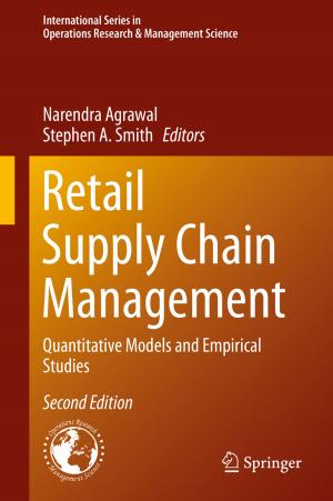 Cover of the book Retail Supply Chain Management by B. Venugopal