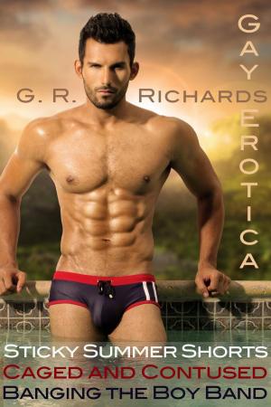 Cover of the book Sticky Summer Shorts, Caged and Contused, Banging the Boy Band Gay Erotica by Frankie Blue