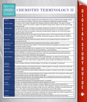 Book cover of Chemistry Terminology II (Speedy Study Guides)
