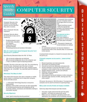 Cover of the book Computer Security (Speedy Study Guides) by Mary Williams