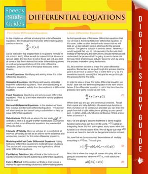 Cover of the book Differential Equations (Speedy Study Guides) by Jupiter Kids