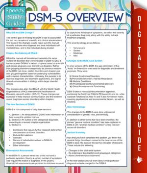 Cover of the book DSM-5 Overview (Speedy Study Guides) by Third Cousins, Esla Warren
