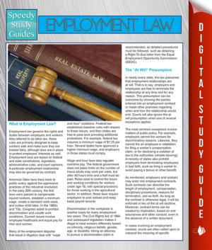 bigCover of the book Employment Law (Speedy Study Guides) by 