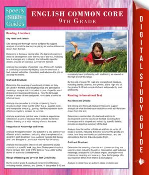 Book cover of English Common Core 9th Grade (Speedy Study Guides)