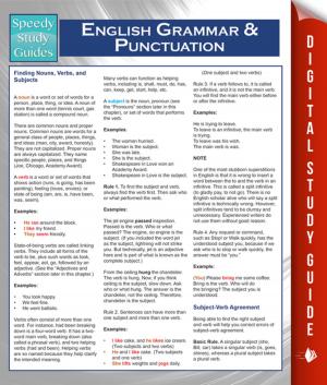 bigCover of the book English Grammar And Punctuation (Speedy Study Guides) by 
