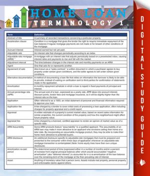 Cover of the book Home Loan Terminology 1 by Jennifer Lancaster