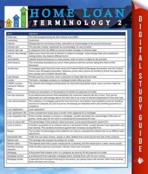 Cover of the book Home Loan Terminology 2 by Speedy Publishing LLC