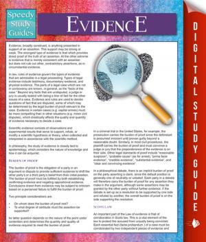 Cover of the book Evidence (Speedy Study Guides) by Baby Professor