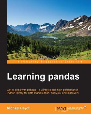 Cover of the book Learning pandas by Andy Penver