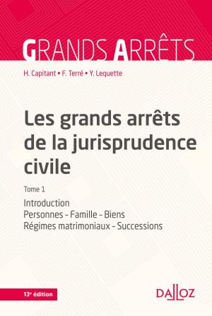 Cover of the book Les grands arrêts de la jurisprudence civile T1 by Philippe Simler, Philippe Delebecque