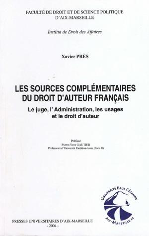 Cover of Les sources complémentaires du droit d'auteur français