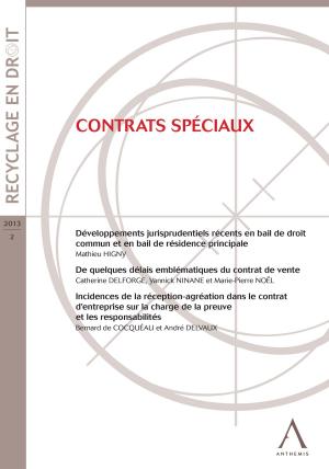 Cover of the book Contrats spéciaux by Thierry Driesse, Anthemis