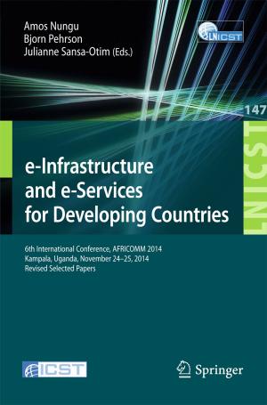 Cover of the book e-Infrastructure and e-Services for Developing Countries by Madina Tlostanova