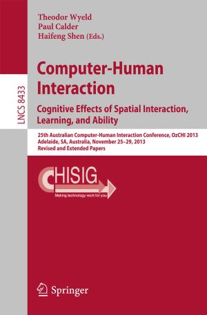 Cover of the book Computer-Human Interaction. Cognitive Effects of Spatial Interaction, Learning, and Ability by 
