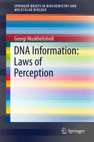 Cover of the book DNA Information: Laws of Perception by Sudhi R. Sinha, Youngchoon Park