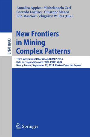Cover of the book New Frontiers in Mining Complex Patterns by Ton J. Cleophas, Aeilko H. Zwinderman